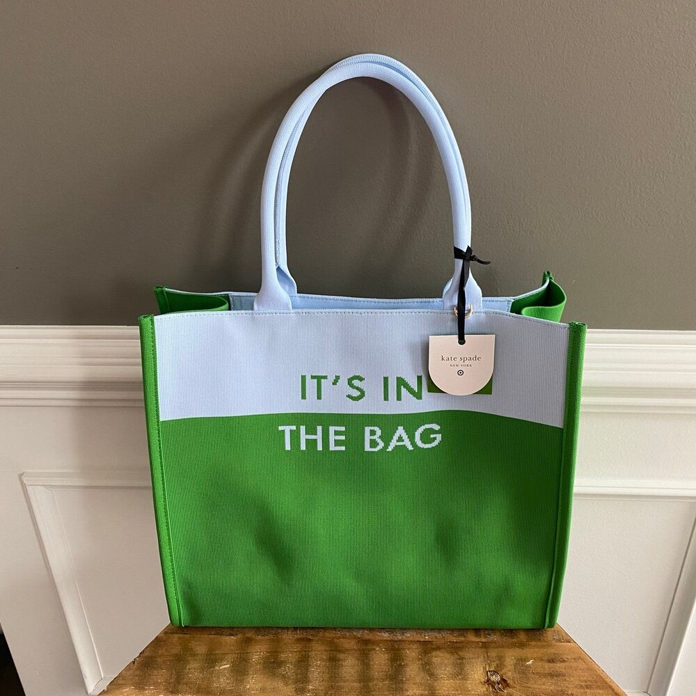 NWT Colorblock Knit Tote Bag - kate spade new york x Target Green/Blue